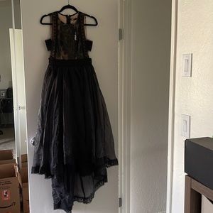 High Low Black Dress